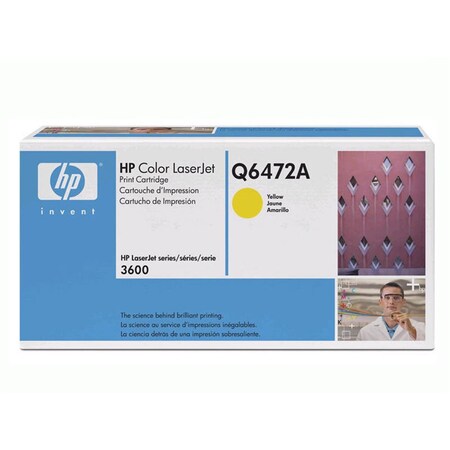 Hp HEWLETT PACKARD HP Color LaserJet 3600 Yellow Cartridge Q6472A Q6472A